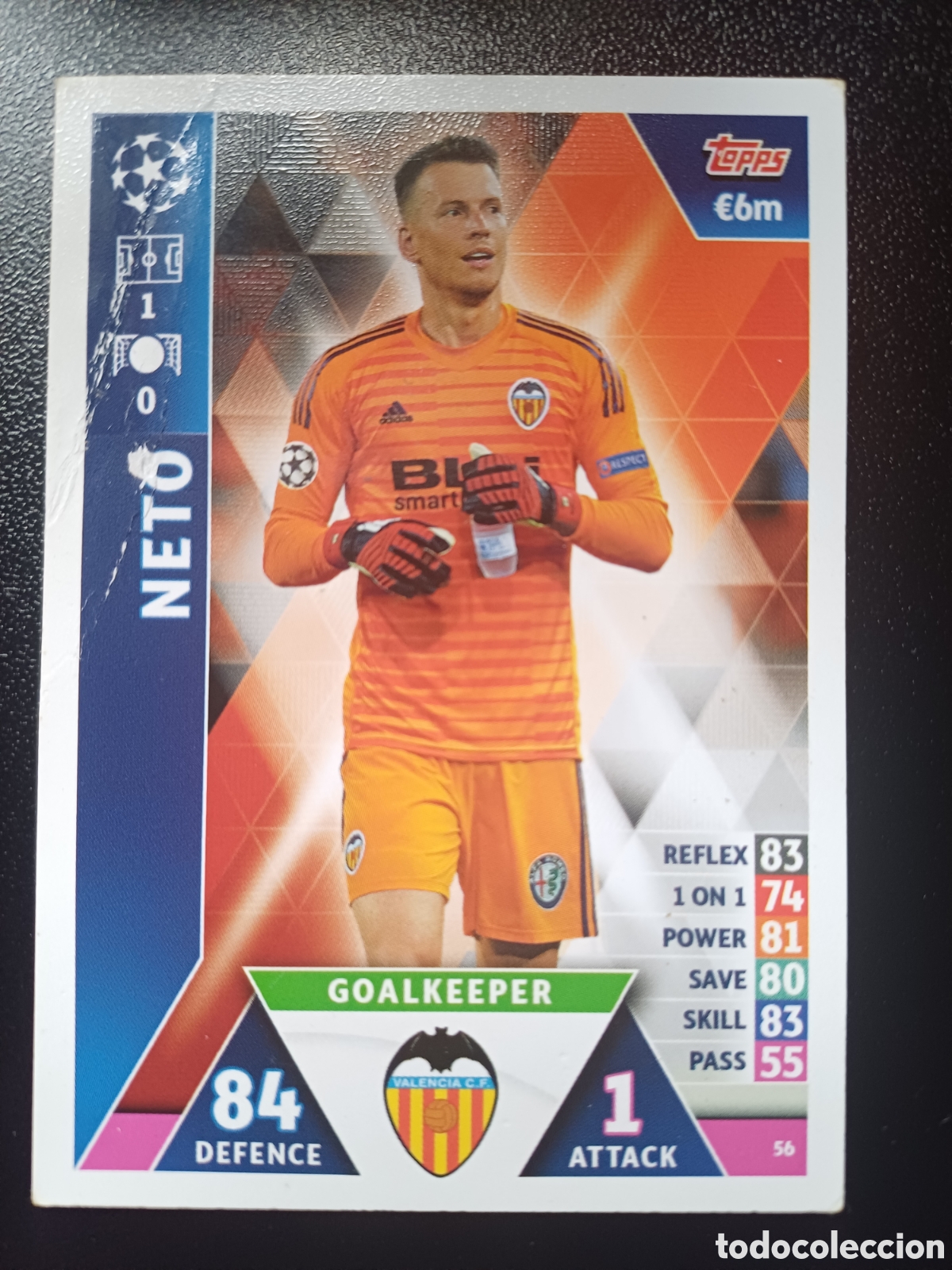 Sammelkarten: #056 NETO VALENCIA CF TOPPS MATCH ATTAX 2018/19
