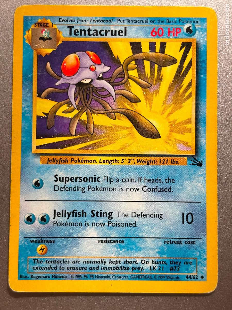 Trading Cards: POKEMON TCG - TENTACRUEL ( FOSSIL # 44 )