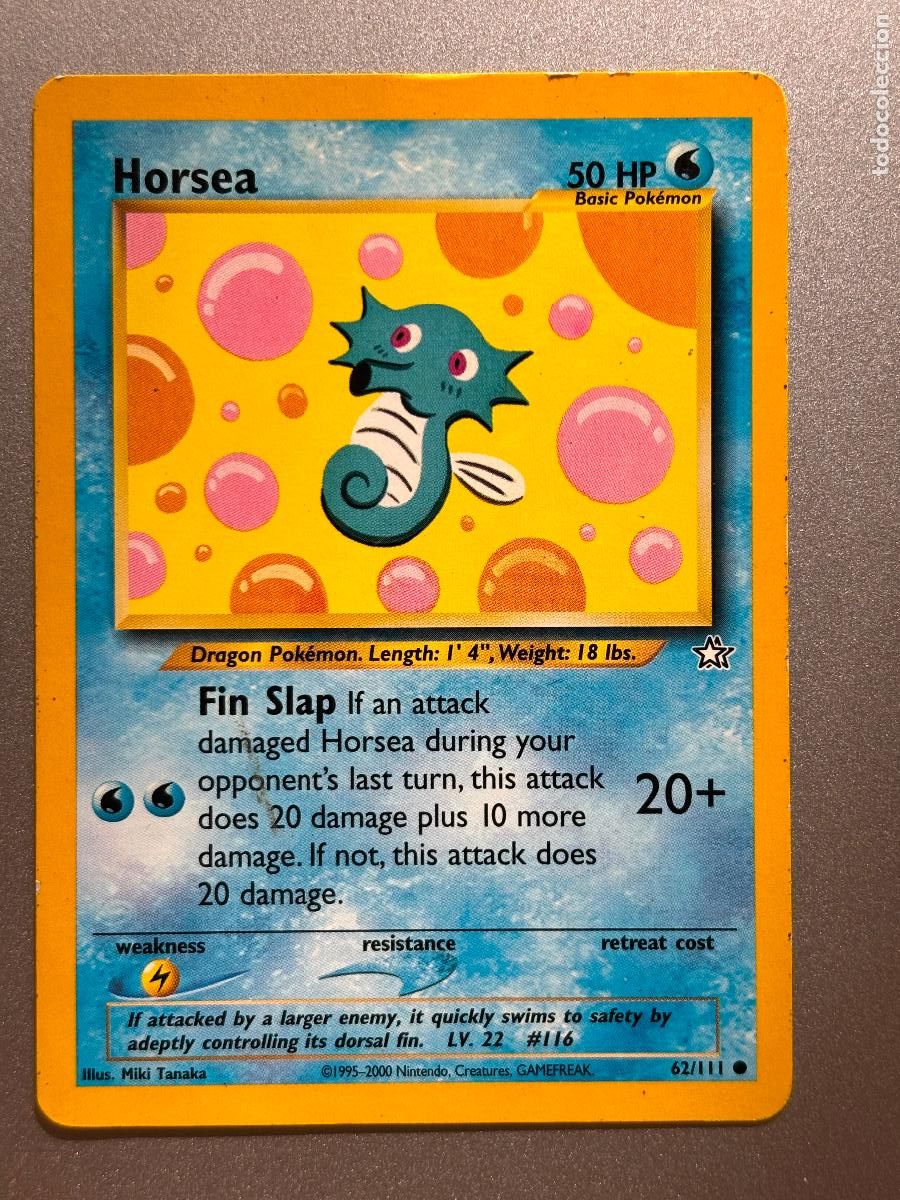 Trading Cards: POKEMON TCG - HORSEA ( NEO GENESIS # 62 )