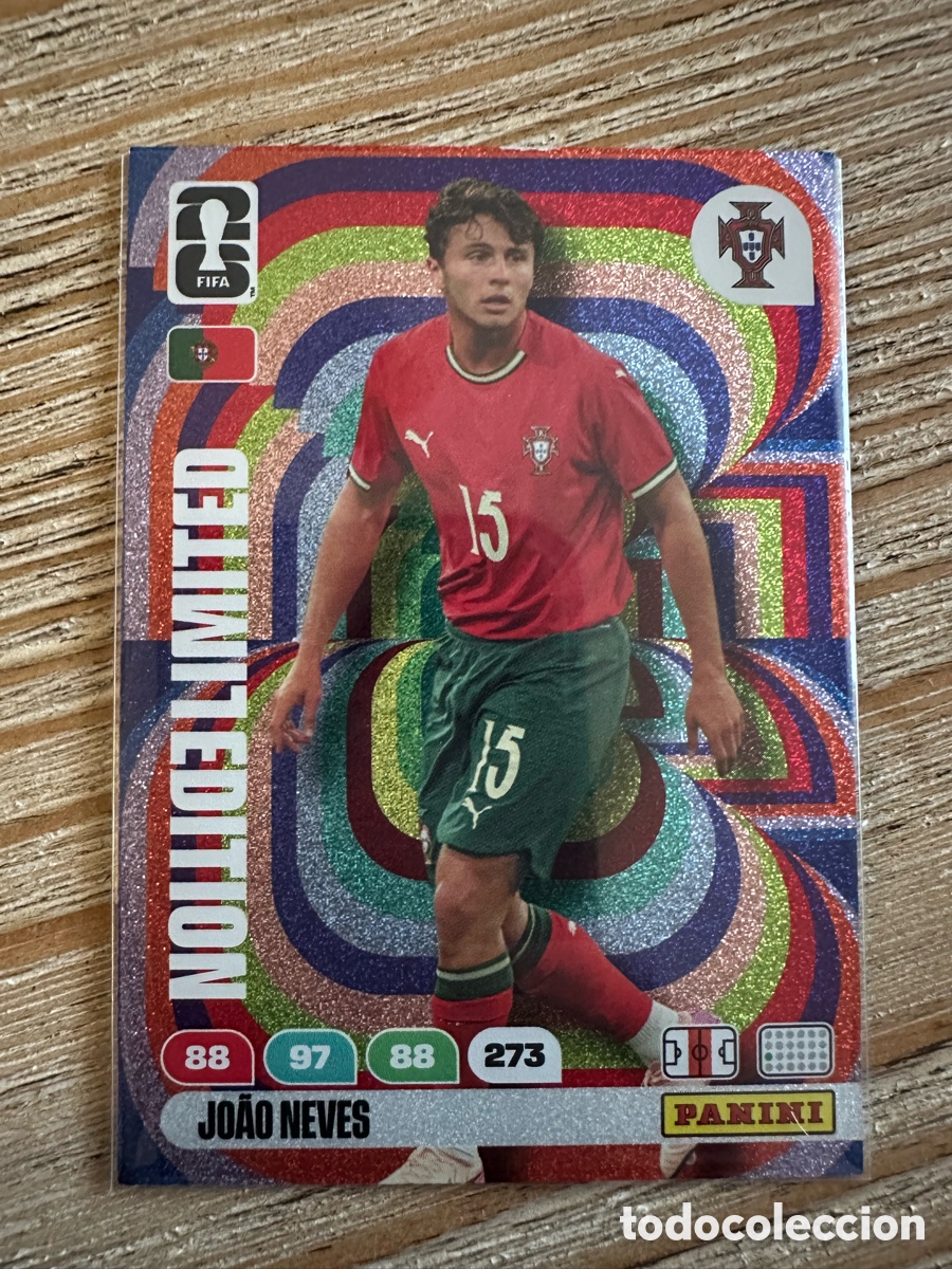 Trading Cards: JOAO NEVES PORTUGAL LIMITED EDITION ADRENALYN XL PANINI MUNDIAL WORLD CUP 2026 USA CAN MEX