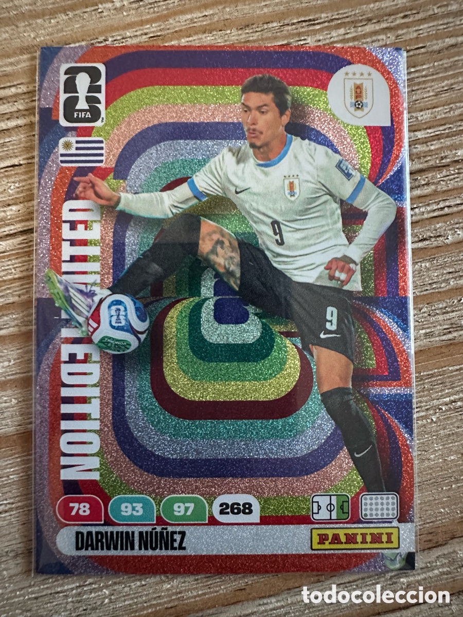 Trading Cards: DARWIN NU&Ntilde;EZ URUGUAY LIMITED EDITION ADRENALYN XL PANINI MUNDIAL WORLD CUP 2026 USA CAN MEX