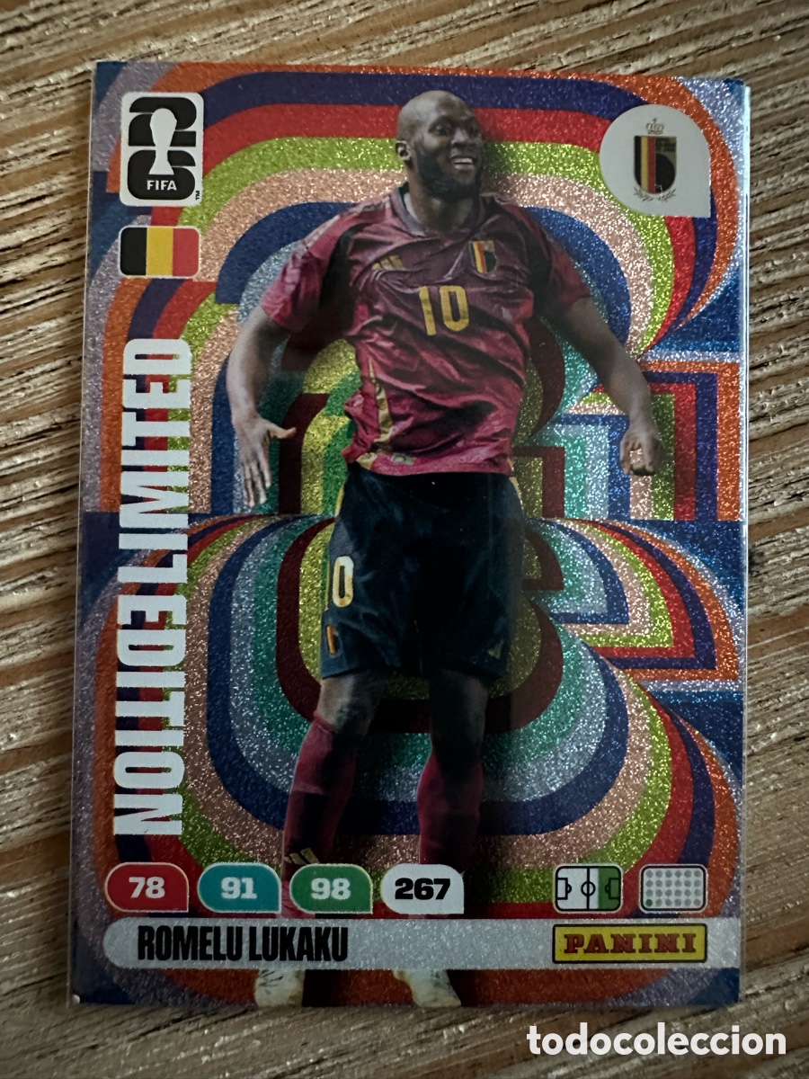 Trading Cards: ROMELU LUKAKU BELGICA LIMITED EDITION ADRENALYN XL PANINI MUNDIAL WORLD CUP 2026 USA CAN MEX