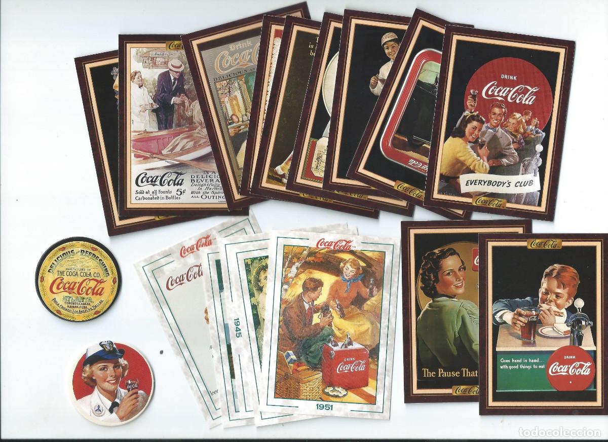 Trading Cards: COCA COLA : LOTE 17 CARDS + 2 CAPS SUELTAS DE LAS COLECIONES 1-2-3