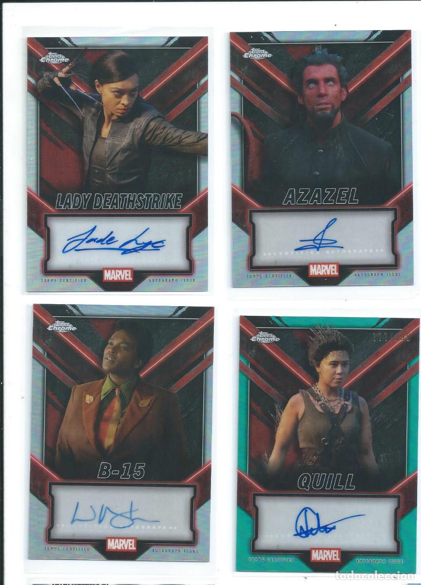 Trading Cards: WOLVERINE - DEADPOOL : LOTE AUTOGRAFOS ORIGINALES DE LA COLECCION DE TRADING CARDS DE TOPPS (2025)