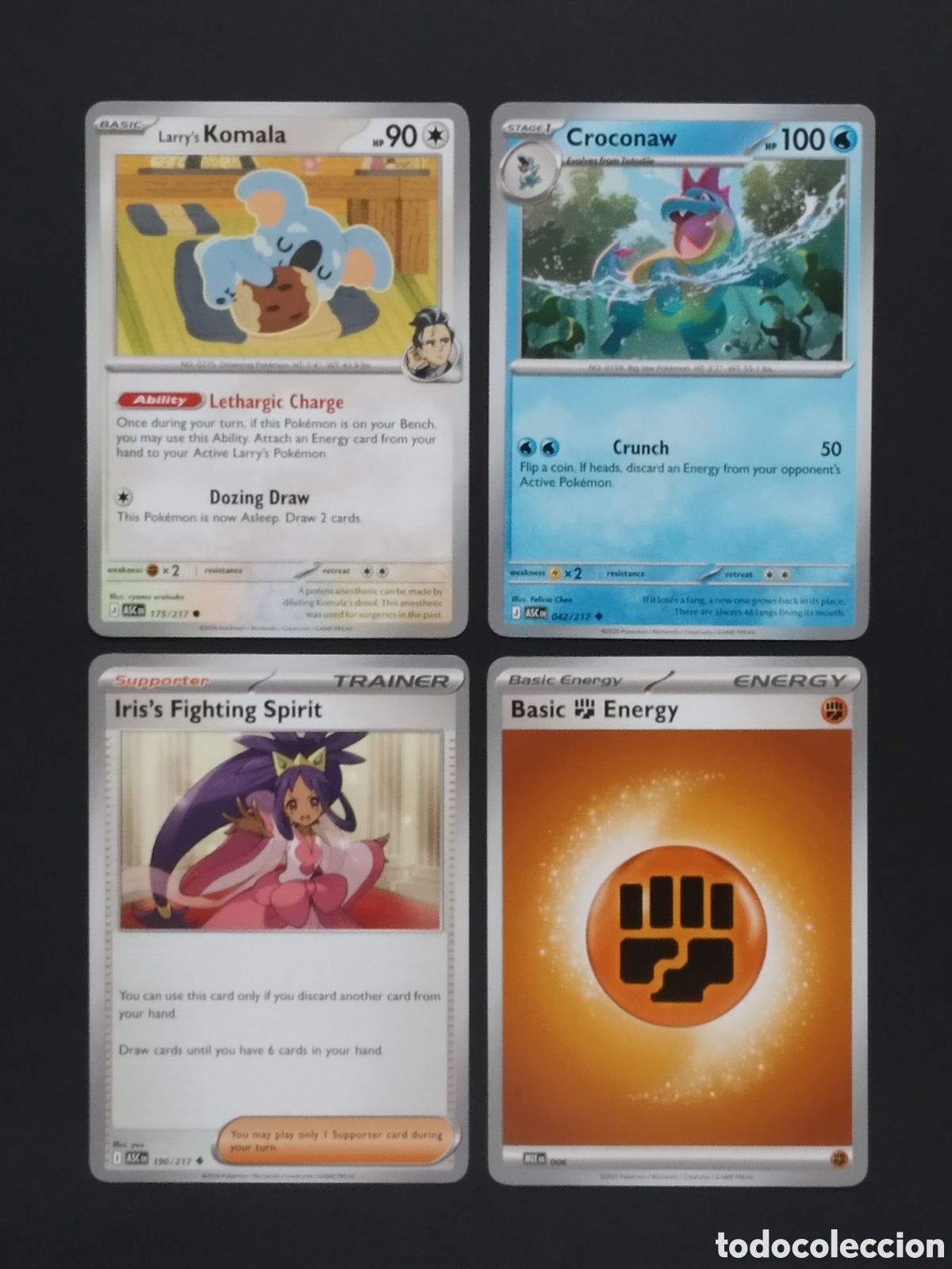 Trading Cards: LOTE CARTAS POKEMON TCG - N&ordm; 0003 - 4 CARTAS ORIGINALES DIFERENTES EN INGLES DE ASCENDED HEROES 2026