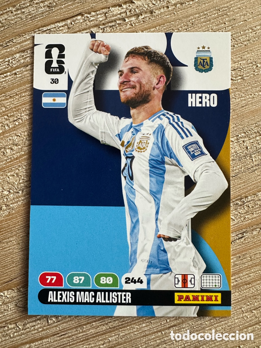 Trading Cards: ALEXIS MAC ALLISTER ARGENTINA 30 ADRENALYN XL PANINI MUNDIAL WORLD CUP 2026 USA CAN MEX