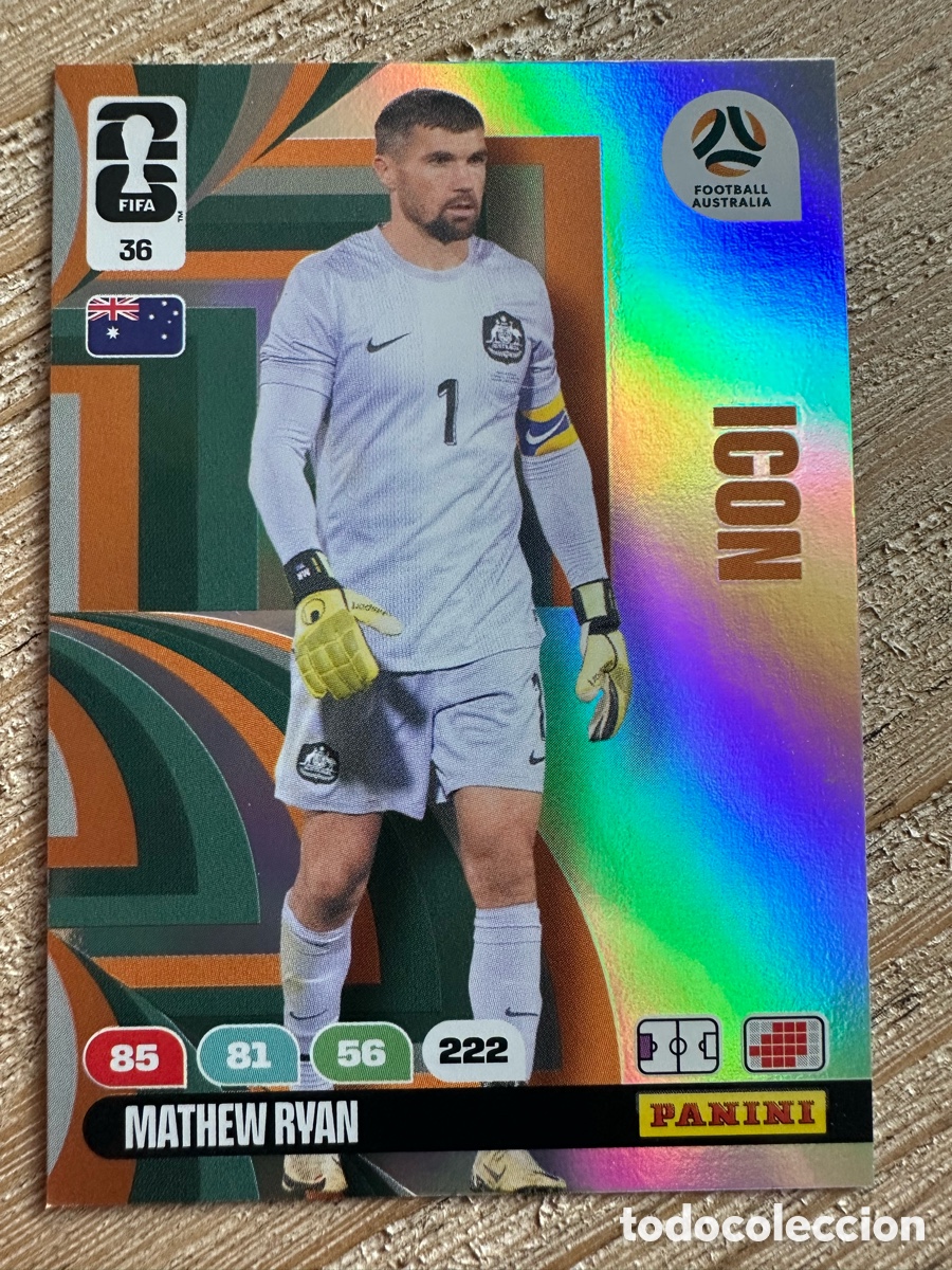 Trading Cards: MATHEW RYAN AUSTRALIA ICON 36 ADRENALYN XL PANINI MUNDIAL WORLD CUP 2026 USA CAN MEX