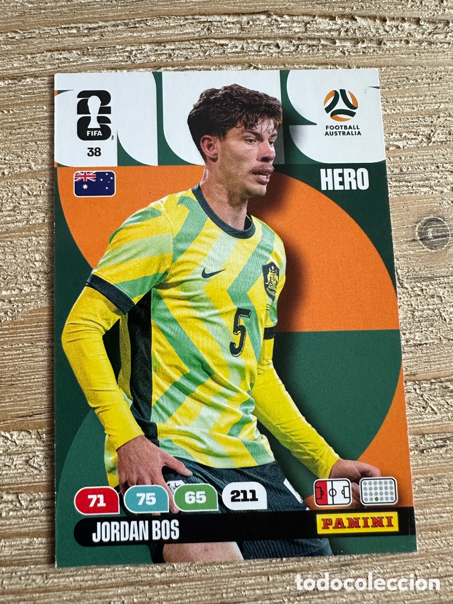 Trading Cards: JORDAN BOS AUSTRALIA 38 ADRENALYN XL PANINI MUNDIAL WORLD CUP 2026 USA CAN MEX