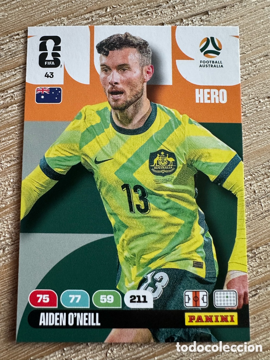 Trading Cards: AIDEN O'NEILL AUSTRALIA 43 ADRENALYN XL PANINI MUNDIAL WORLD CUP 2026 USA CAN MEX