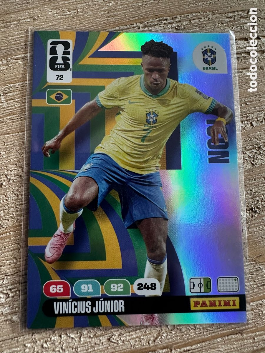 Sammelkarten: VINICIUS JUNIOR BRASIL ICON 72 ADRENALYN XL PANINI MUNDIAL WORLD CUP 2026 USA CAN MEX