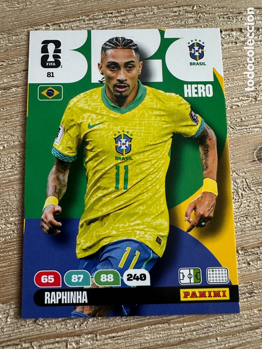 Trading Cards: RAPHINHA BRASIL 81 ADRENALYN XL PANINI MUNDIAL WORLD CUP 2026 USA CAN MEX