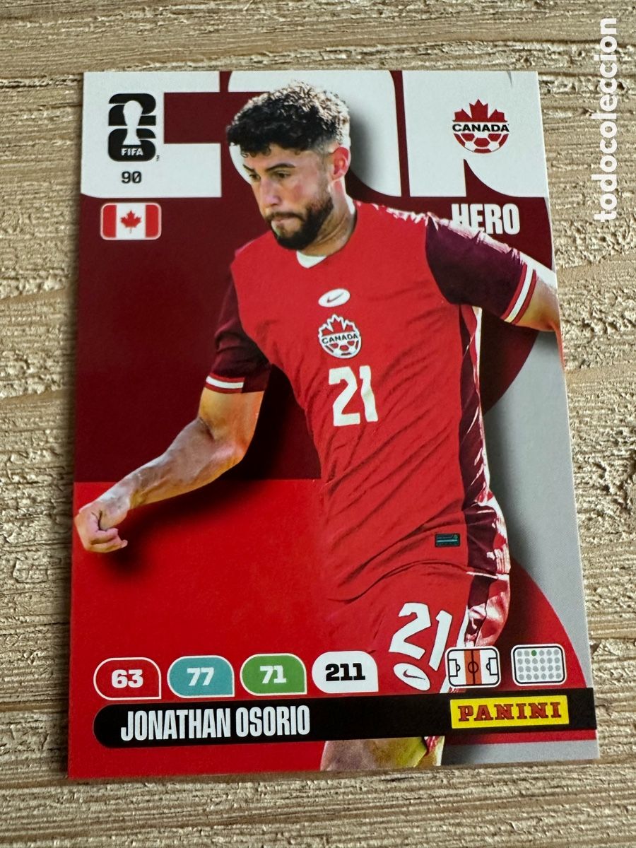 Trading Cards: JONATHAN OSORIO CANADA 90 ADRENALYN XL PANINI MUNDIAL WORLD CUP 2026 USA CAN MEX