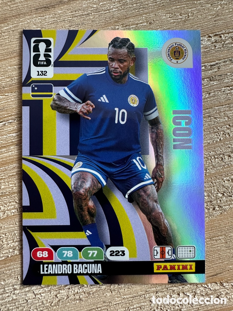 Trading Cards: LEANDRO BACUNA CURA&Ccedil;AO ICON 132 ADRENALYN XL PANINI MUNDIAL WORLD CUP 2026 USA CAN MEX