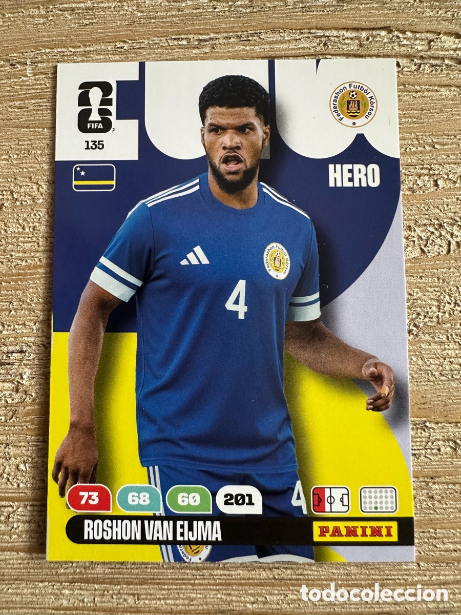 Trading Cards: ROSHON VAN EIJMA CURA&Ccedil;AO 135 ADRENALYN XL PANINI MUNDIAL WORLD CUP 2026 USA CAN MEX