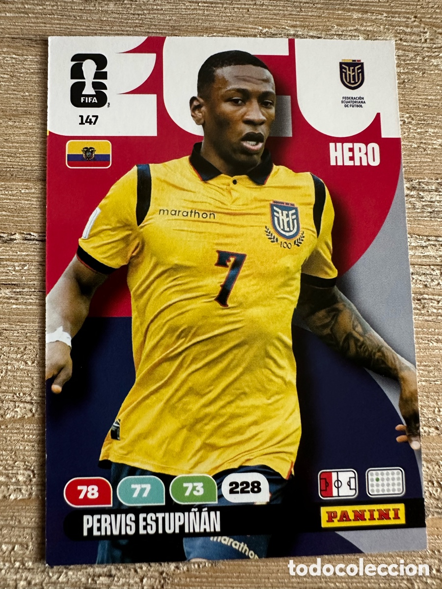 Trading Cards: PERVIS ESTUPI&Ntilde;AN ECUADOR 147 ADRENALYN XL PANINI MUNDIAL WORLD CUP 2026 USA CAN MEX