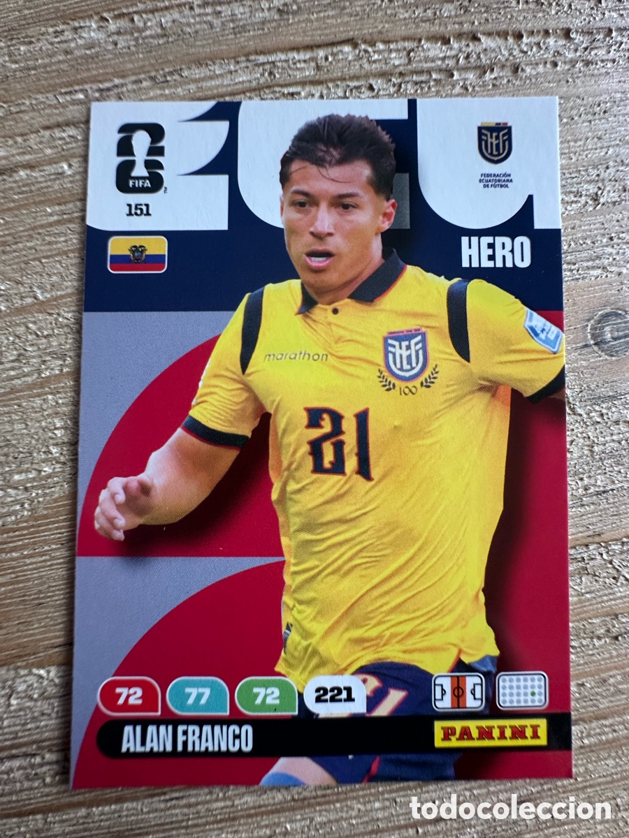 Trading Cards: ALAN FRANCO ECUADOR 151 ADRENALYN XL PANINI MUNDIAL WORLD CUP 2026 USA CAN MEX