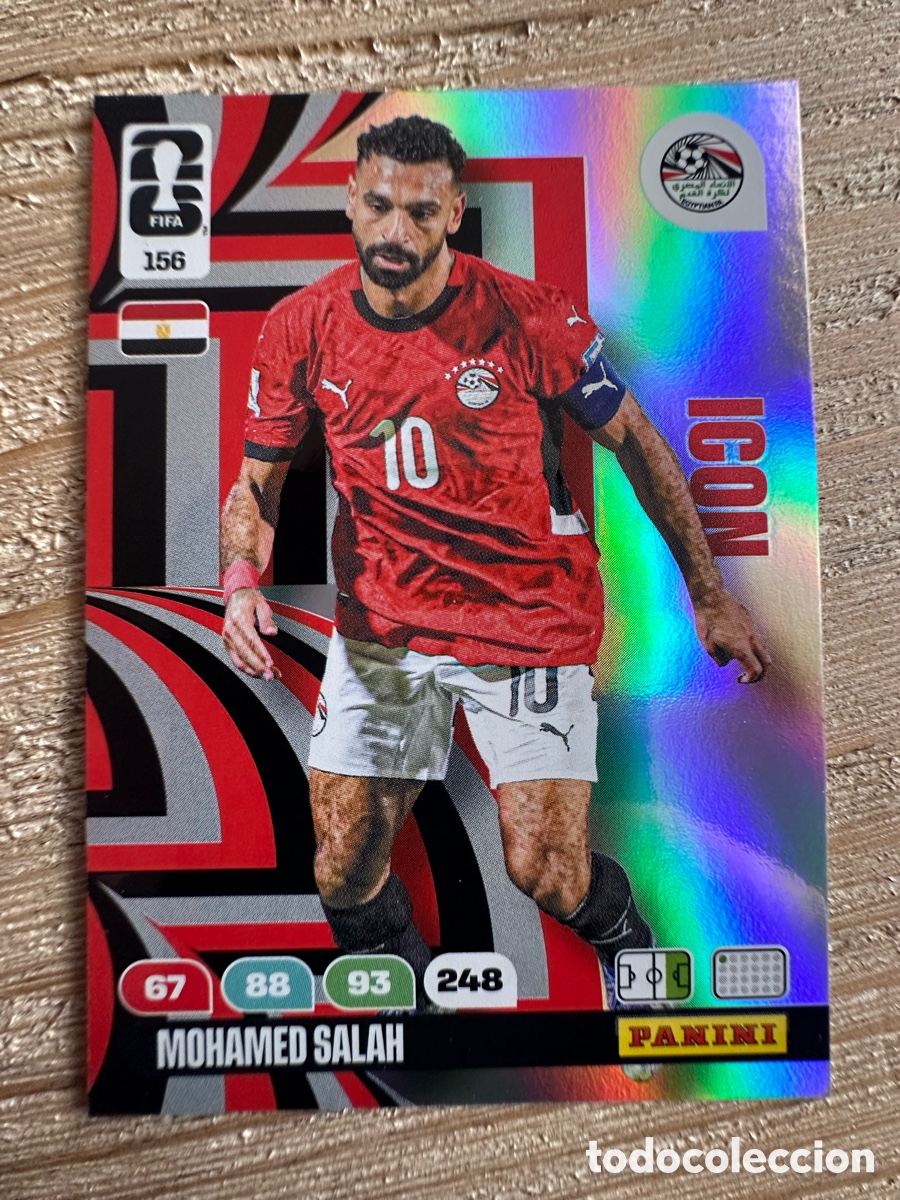 Trading Cards: MOHAMED SALAH EGIPTO ICON 156 ADRENALYN XL PANINI MUNDIAL WORLD CUP 2026 USA CAN MEX