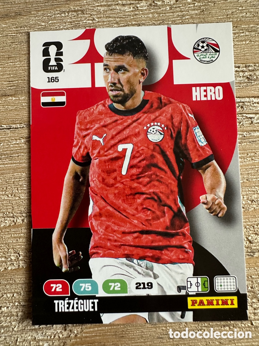 Trading Cards: TREZEGUET EGIPTO 165 ADRENALYN XL PANINI MUNDIAL WORLD CUP 2026 USA CAN MEX