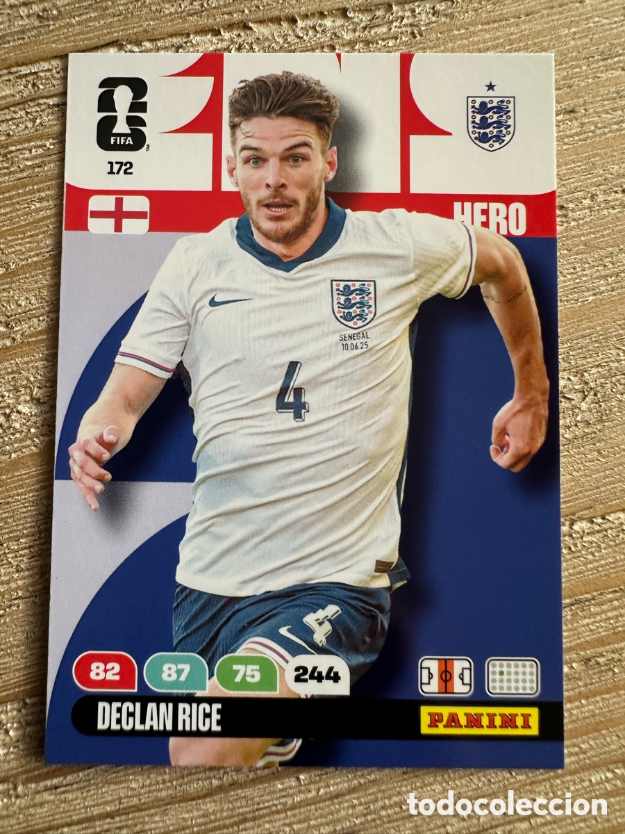 Trading Cards: DECLAN RICE INGLATERRA 172 ADRENALYN XL PANINI MUNDIAL WORLD CUP 2026 USA CAN MEX