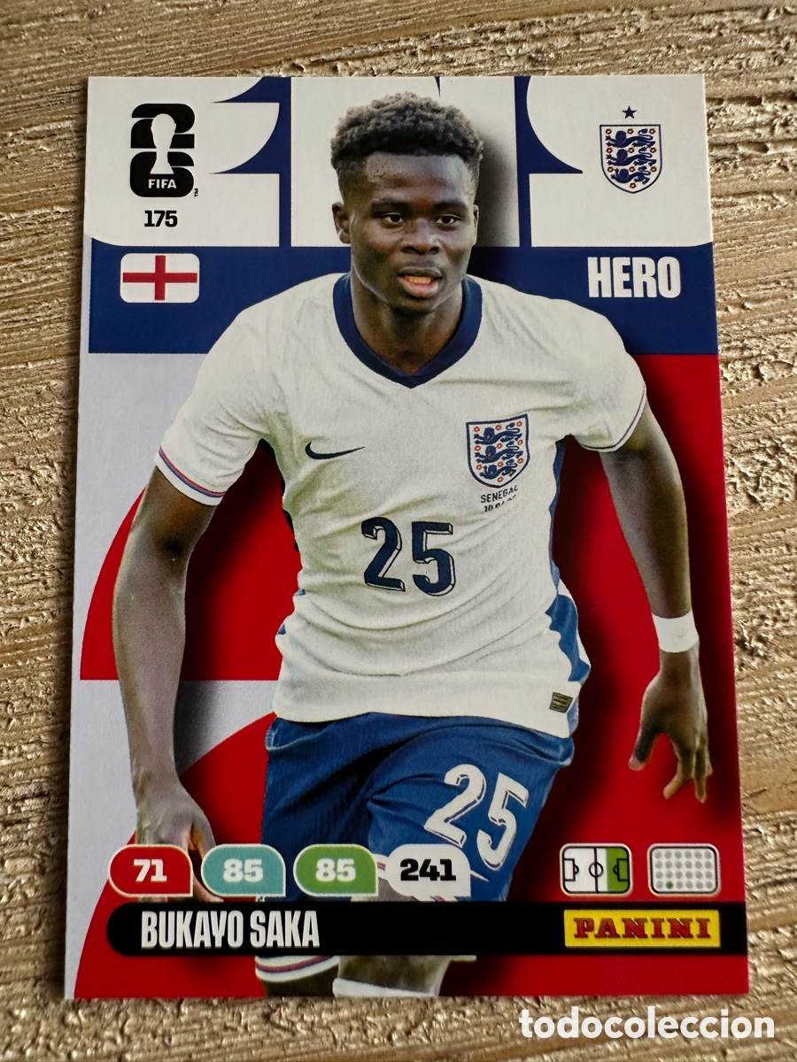 Trading Cards: BUKAYO SAKA INGLATERRA 175 ADRENALYN XL PANINI MUNDIAL WORLD CUP 2026 USA CAN MEX