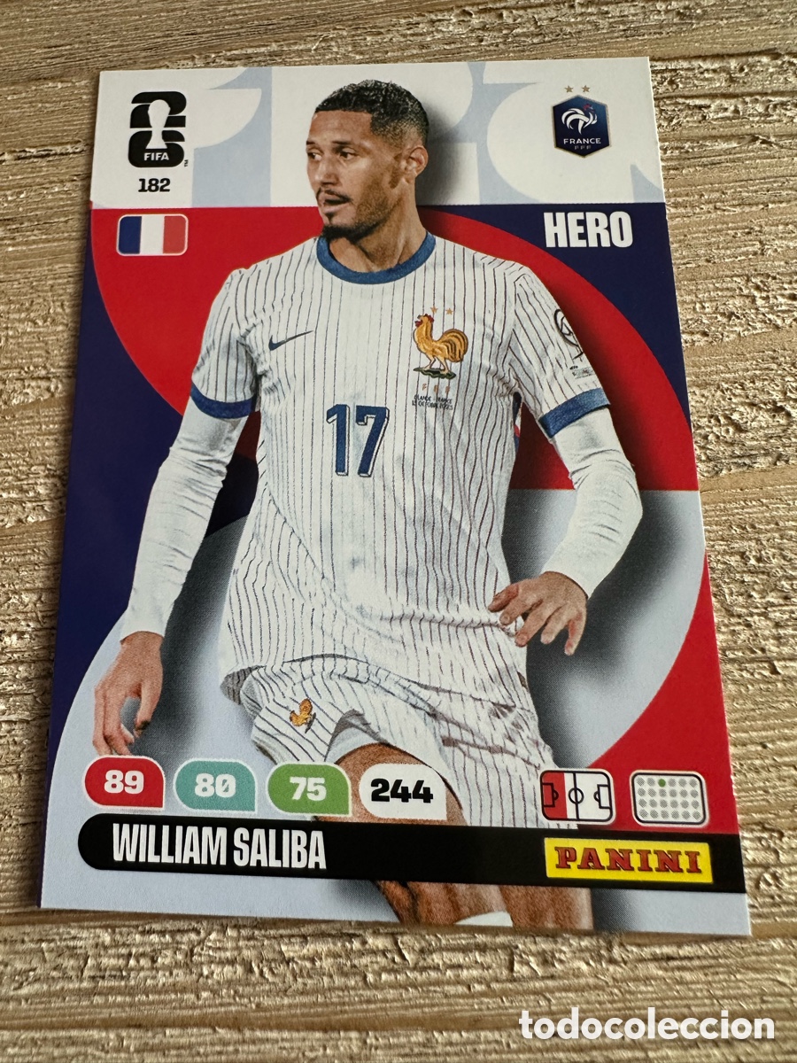Figurine Collezionabili: WILLIAM SALIBA FRANCIA 182 ADRENALYN XL PANINI MUNDIAL WORLD CUP 2026 USA CAN MEX