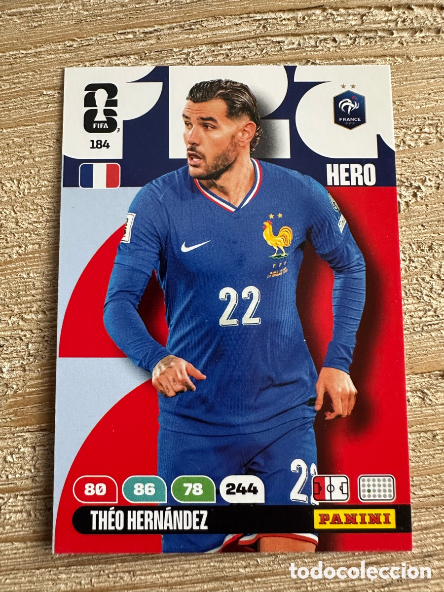 Figurine Collezionabili: THEO HERNANDEZ FRANCIA 184 ADRENALYN XL PANINI MUNDIAL WORLD CUP 2026 USA CAN MEX