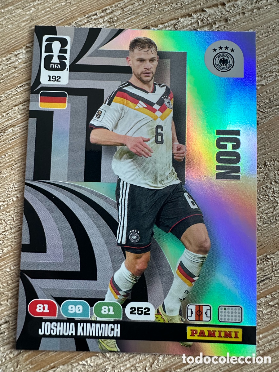 Figurine Collezionabili: JOSHUA KIMMICH ALEMANIA ICON 192 ADRENALYN XL PANINI MUNDIAL WORLD CUP 2026 USA CAN MEX