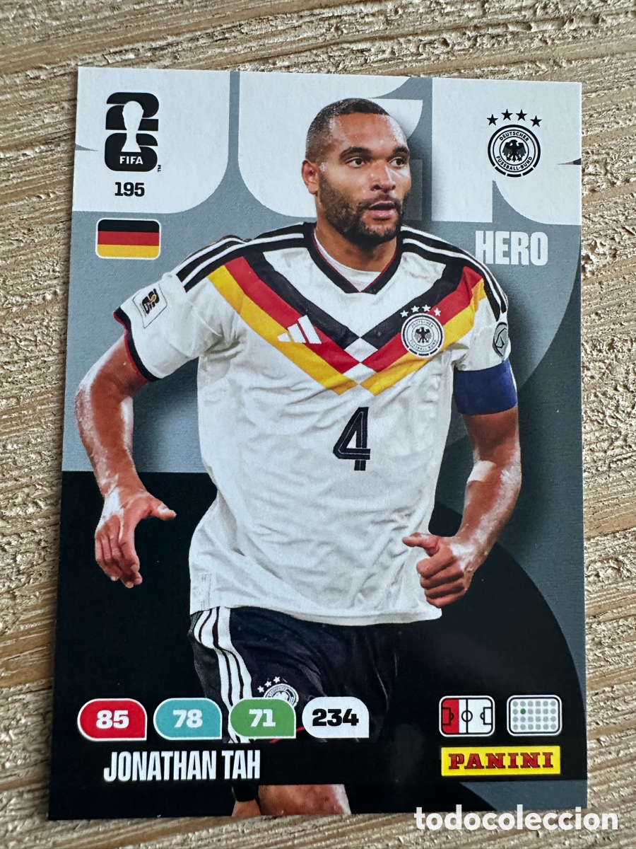 Trading Cards: JONATHAN TAH ALEMANIA 195 ADRENALYN XL PANINI MUNDIAL WORLD CUP 2026 USA CAN MEX