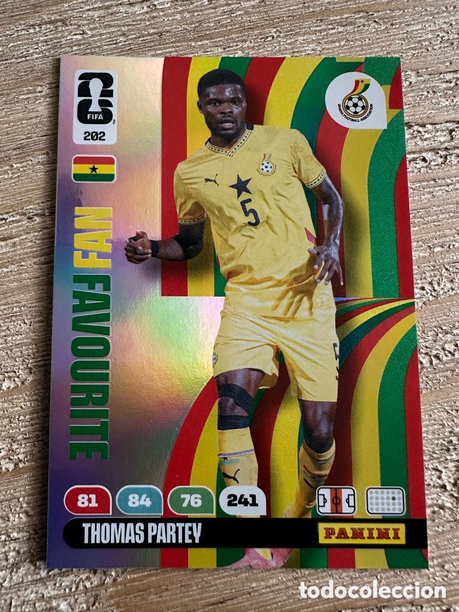 Trading Cards: THOMAS PARTEY GHANA FAN FAVOURITE 202 ADRENALYN XL PANINI MUNDIAL WORLD CUP 2026 USA CAN MEX