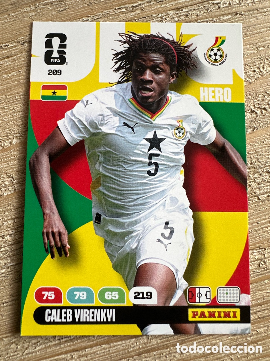 Cartes &agrave; &Eacute;changer: CALEB YIRENKYI GHANA 209 ADRENALYN XL PANINI MUNDIAL WORLD CUP 2026 USA CAN MEX