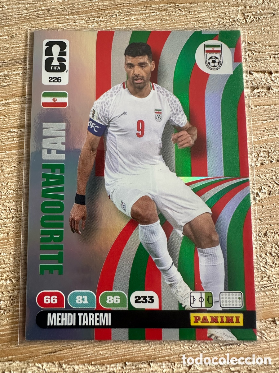 Trading Cards: MEHDI TAREMI IRAN FAN FAVOURITE 226 ADRENALYN XL PANINI MUNDIAL WORLD CUP 2026 USA CAN MEX