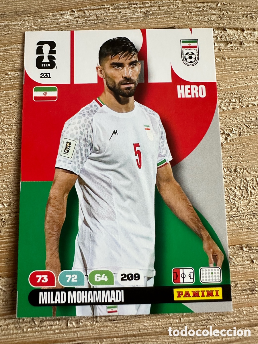 Cartas Colecion&aacute;veis: MILAD MOHAMMADI IRAN 231 ADRENALYN XL PANINI MUNDIAL WORLD CUP 2026 USA CAN MEX