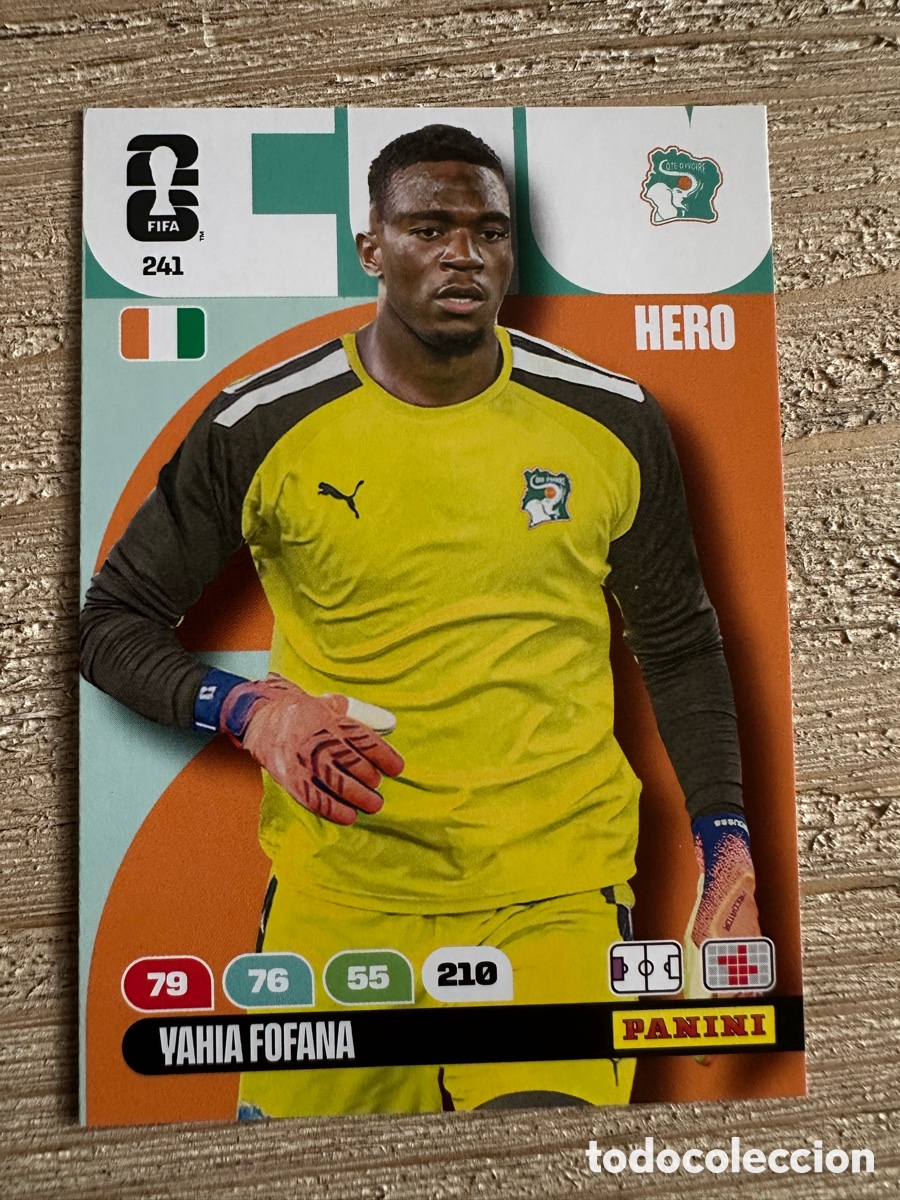 Cartas Colecion&aacute;veis: YAHIA FOFANA COSTA DE MARFIL 241 ADRENALYN XL PANINI MUNDIAL WORLD CUP 2026 USA CAN MEX