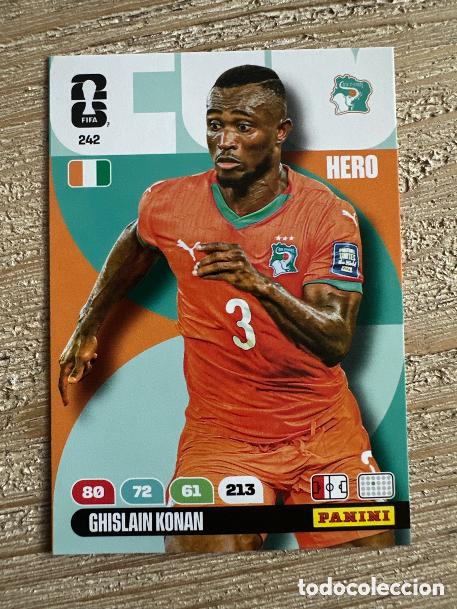 Cartas Colecion&aacute;veis: GHISLAIN KONAN COSTA DE MARFIL 242 ADRENALYN XL PANINI MUNDIAL WORLD CUP 2026 USA CAN MEX
