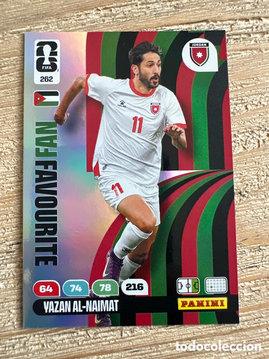 Trading Cards: YAZAN AL-NAIMAT JORDANIA FAN FAVOURITE 262 ADRENALYN XL PANINI MUNDIAL WORLD CUP 2026 USA CAN MEX