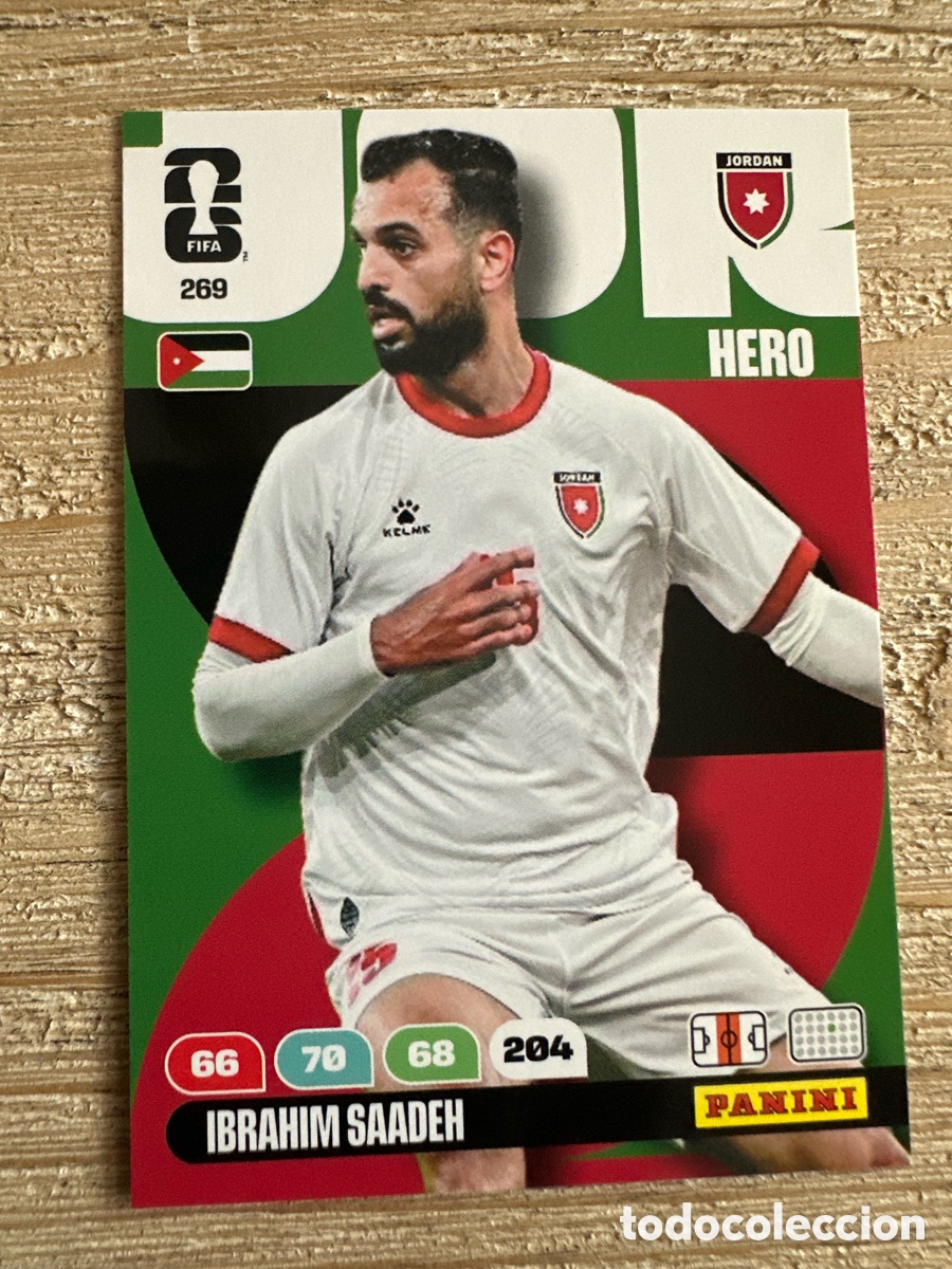 Trading Cards: IBRAHIM SAADEH JORDANIA 269 ADRENALYN XL PANINI MUNDIAL WORLD CUP 2026 USA CAN MEX