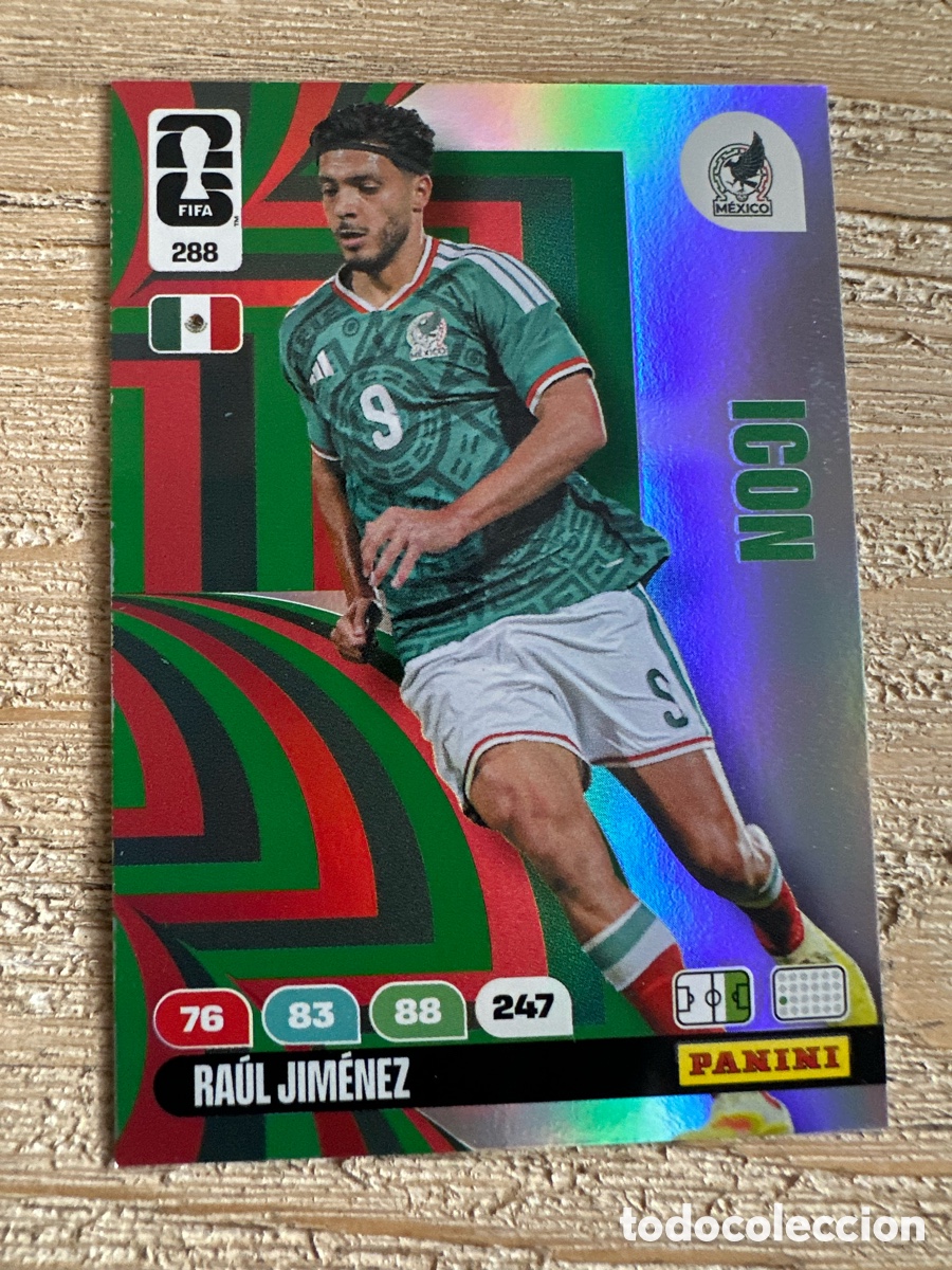 Trading Cards: RAUL JIMENEZ MEXICO ICON 288 ADRENALYN XL PANINI MUNDIAL WORLD CUP 2026 USA CAN MEX