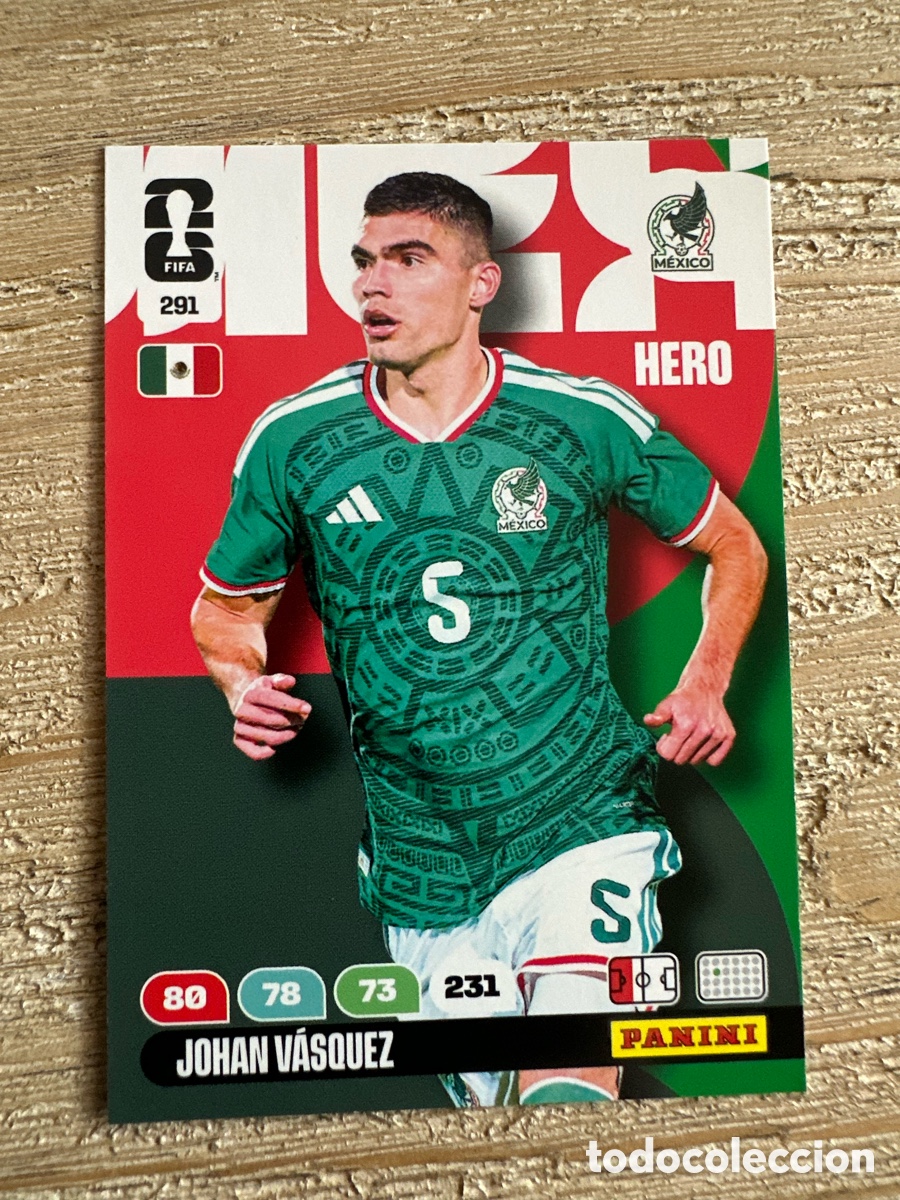 Trading Cards: JOHAN VASQUEZ MEXICO 291 ADRENALYN XL PANINI MUNDIAL WORLD CUP 2026 USA CAN MEX