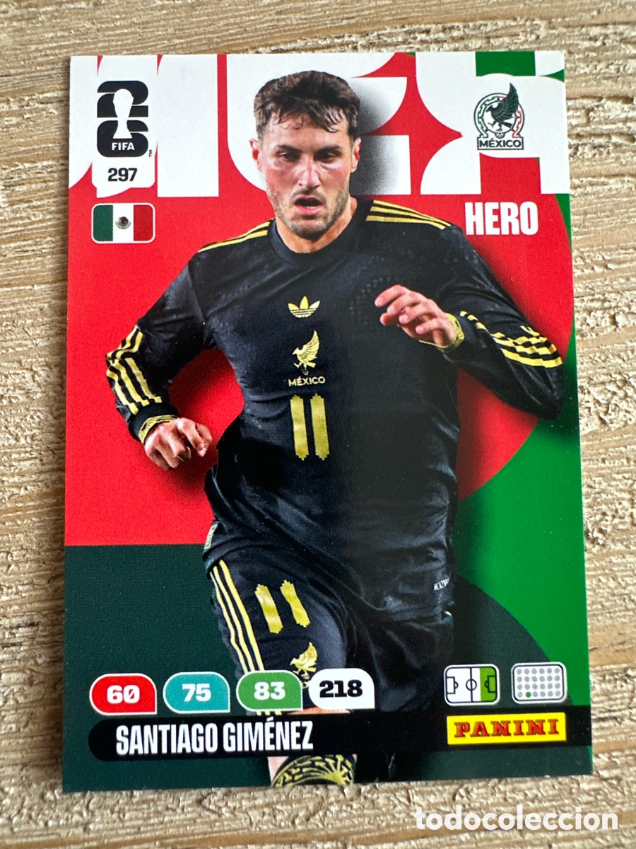 Trading Cards: SANTIAGO GIMENEZ MEXICO 297 ADRENALYN XL PANINI MUNDIAL WORLD CUP 2026 USA CAN MEX
