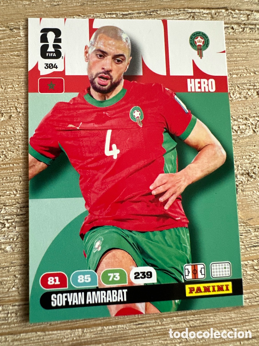 Trading Cards: SOFYAN AMRABAT MARRUECOS 304 ADRENALYN XL PANINI MUNDIAL WORLD CUP 2026 USA CAN MEX