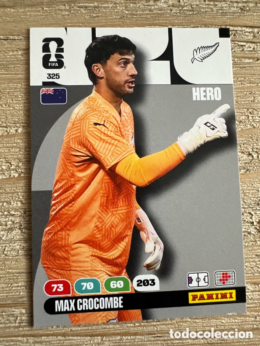 Trading Cards: MAX CROCOMBE NUEVA ZELANDA 325 ADRENALYN XL PANINI MUNDIAL WORLD CUP 2026 USA CAN MEX