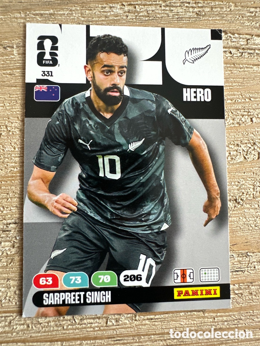 Trading Cards: SARPREET SINGH NUEVA ZELANDA 331 ADRENALYN XL PANINI MUNDIAL WORLD CUP 2026 USA CAN MEX