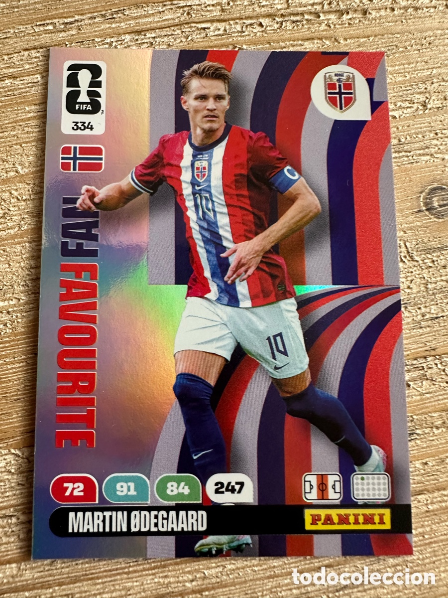 Trading Cards: MARTIN ODEGAARD NORUEGA FAN FAVOURITE 334 ADRENALYN XL PANINI MUNDIAL WORLD CUP 2026 USA CAN MEX