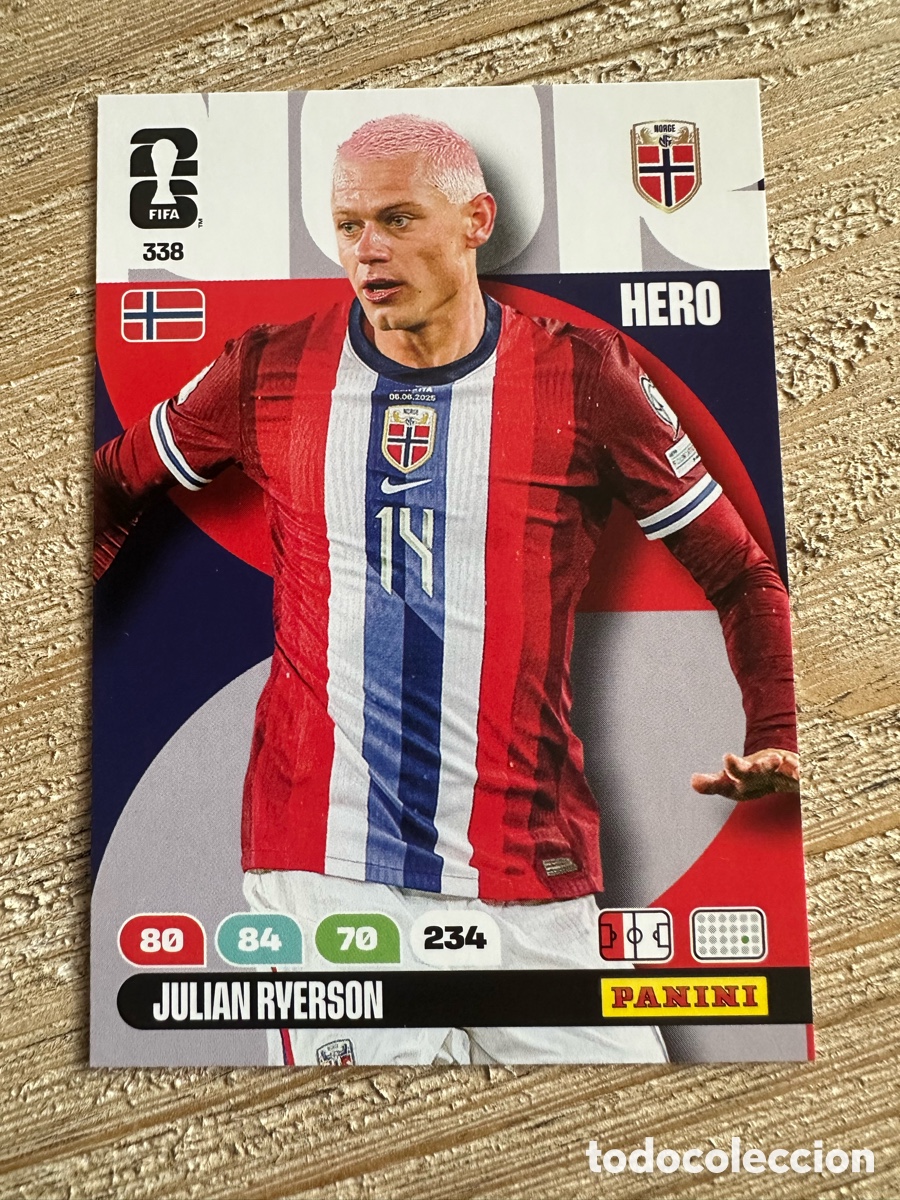 Trading Cards: JULIAN RYERSON NORUEGA 338 ADRENALYN XL PANINI MUNDIAL WORLD CUP 2026 USA CAN MEX