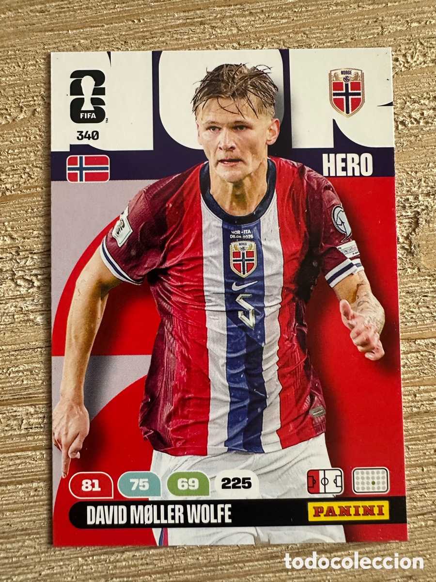 Trading Cards: DAVID MOLLER WOLFE NORUEGA 340 ADRENALYN XL PANINI MUNDIAL WORLD CUP 2026 USA CAN MEX