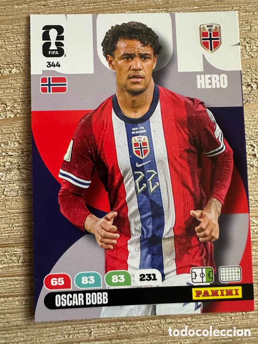 Trading Cards: OSCAR BOBB NORUEGA 344 ADRENALYN XL PANINI MUNDIAL WORLD CUP 2026 USA CAN MEX