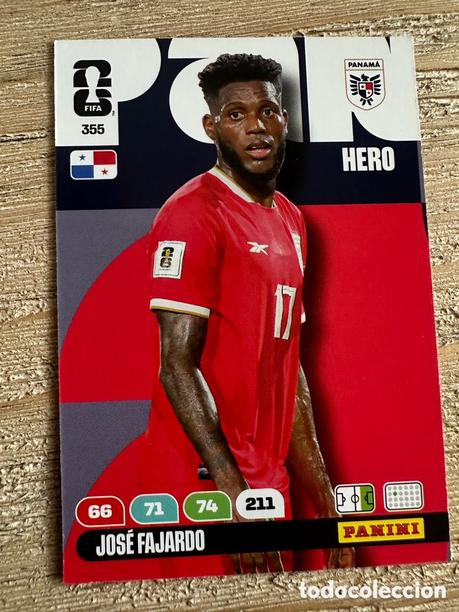 Trading Cards: JOSE FAJARDO PANAMA 355 ADRENALYN XL PANINI MUNDIAL WORLD CUP 2026 USA CAN MEX