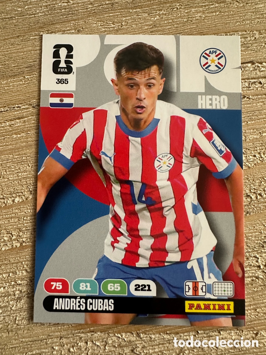 Trading Cards: ANDRES CUBAS PARAGUAY 365 ADRENALYN XL PANINI MUNDIAL WORLD CUP 2026 USA CAN MEX