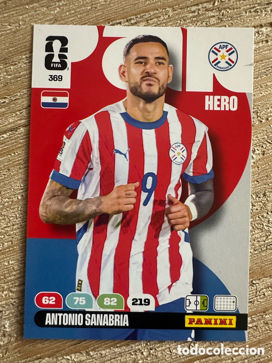 Trading Cards: ANTONIO SANABRIA PARAGUAY 369 ADRENALYN XL PANINI MUNDIAL WORLD CUP 2026 USA CAN MEX
