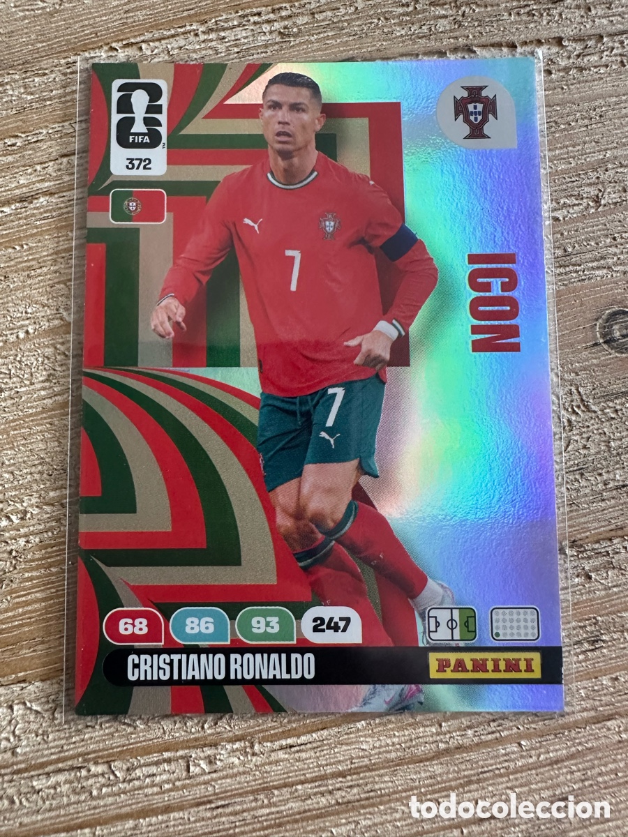 Trading Cards: CRISTIANO RONALDO PORTUGAL 372 ICON ADRENALYN XL PANINI MUNDIAL WORLD CUP 2026 USA CAN MEX